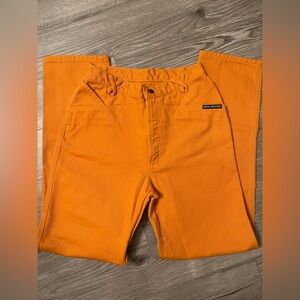 Vintage Rocky Mountain Orange High Waisted Jeans Size 13 X 32